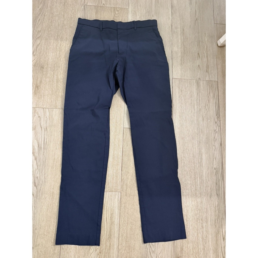 Mens Tommy Hilfiger Dress Pants Size 33x32 Navy Slacks